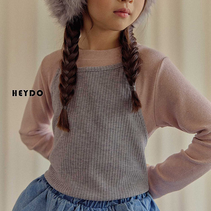 儿童马甲系带两件套长袖T恤 韩国南大门童装2025冬款中大女童1901