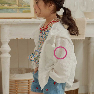 童装 女童百搭爱心连帽长袖 衬衫 MELIKEY韩国代购 儿童上衣659 26夏季