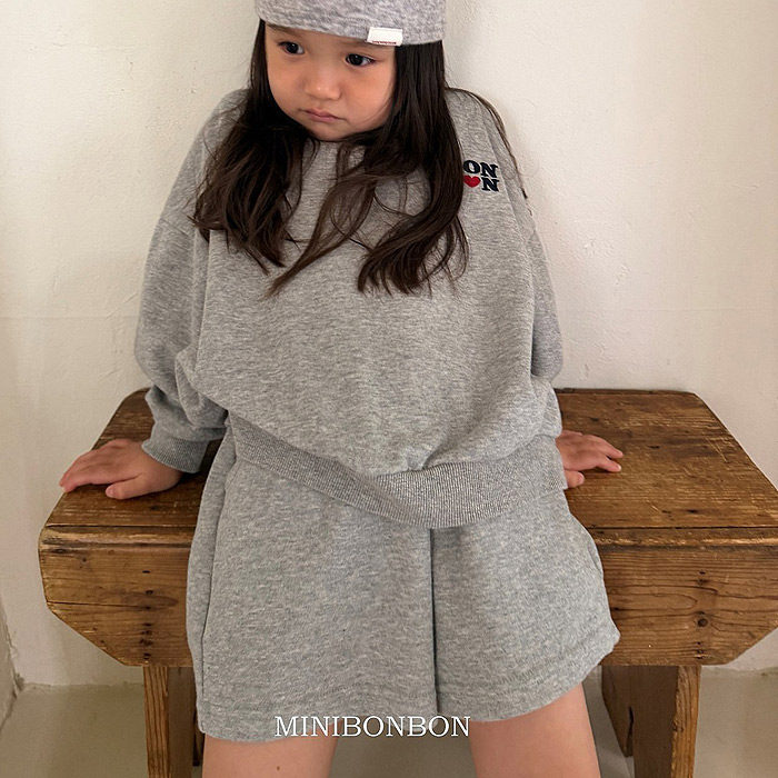 中大男女童洋气卫衣短裤套装 MiniBonbon韩国代购童装26秋小童661