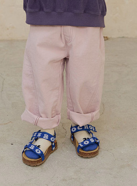 儿童纯色萝卜休闲裤 NAVI韩国进口童装代购26春中大男女童长裤003