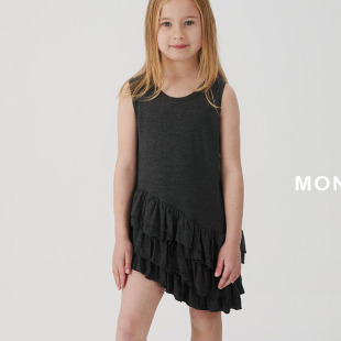 MONJELLO时尚蛋糕背心连衣裙 韩国代购童装26春款中大童女童2101