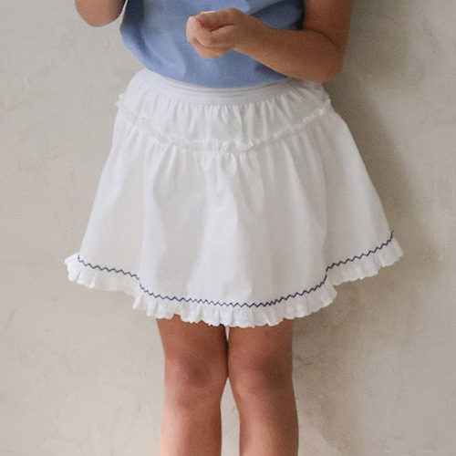 儿童小童甜美纯色百搭裙裤 FLO韩国代购进口童装26夏女童短裙551