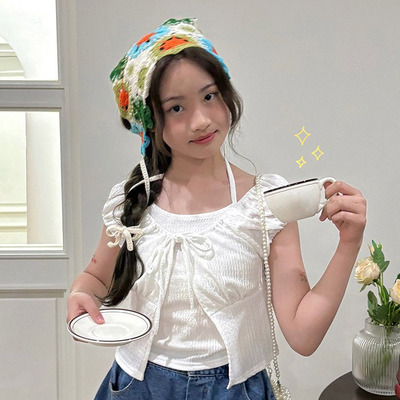 中大女童开衫吊带两件套 MATILDA韩国代购童装26夏款儿童外套986