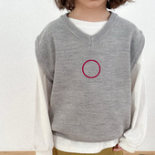 V领马甲 Digreen韩国南大门童装 代购 中小童 26春款 男女童背心331