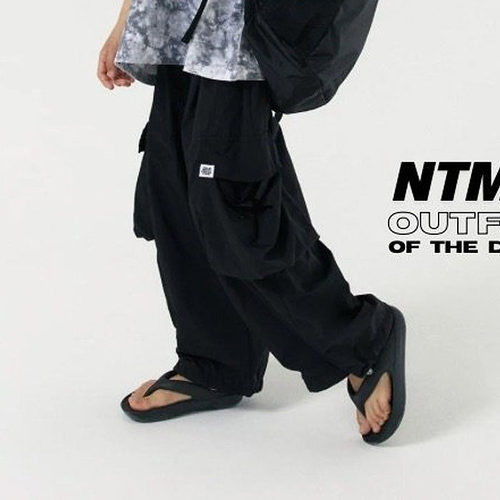 中大童男女童侧口袋抽绳休闲裤 NTMY韩国代购童装26夏季款长裤803