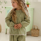 儿童洋气公主碎花娃娃衬衫 女童551 26春款 FLO韩国南大门童装 代购