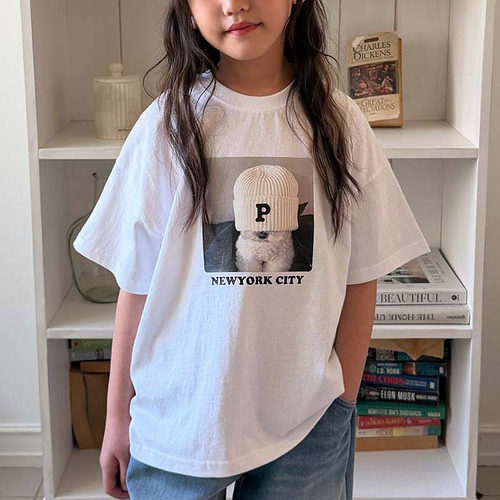 中大童男女童百搭狗狗短袖T恤 MATILDA韩国代购童装26春款儿童986