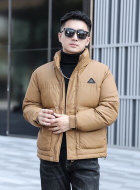 韩版立领休闲短款羽绒服外套