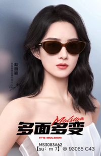 赵丽颖同款 墨镜女2024年新款 防晒防紫外线猫眼太阳镜潮MS3083
