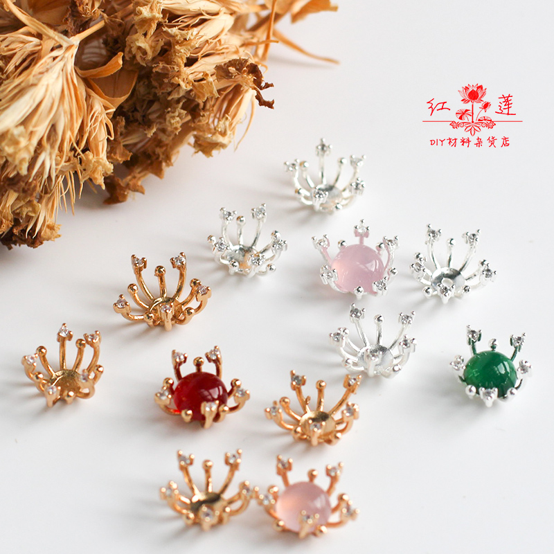 diy铜镀金胸针发簪手工饰品花蕊