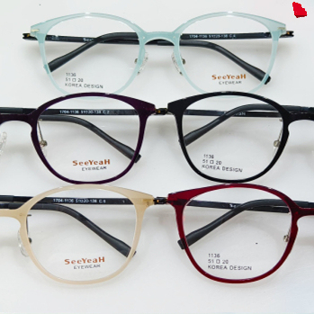 炫彩百搭风复古圆框眼镜架/男女通用SEEYEAH-1136 舒适轻盈款眼镜