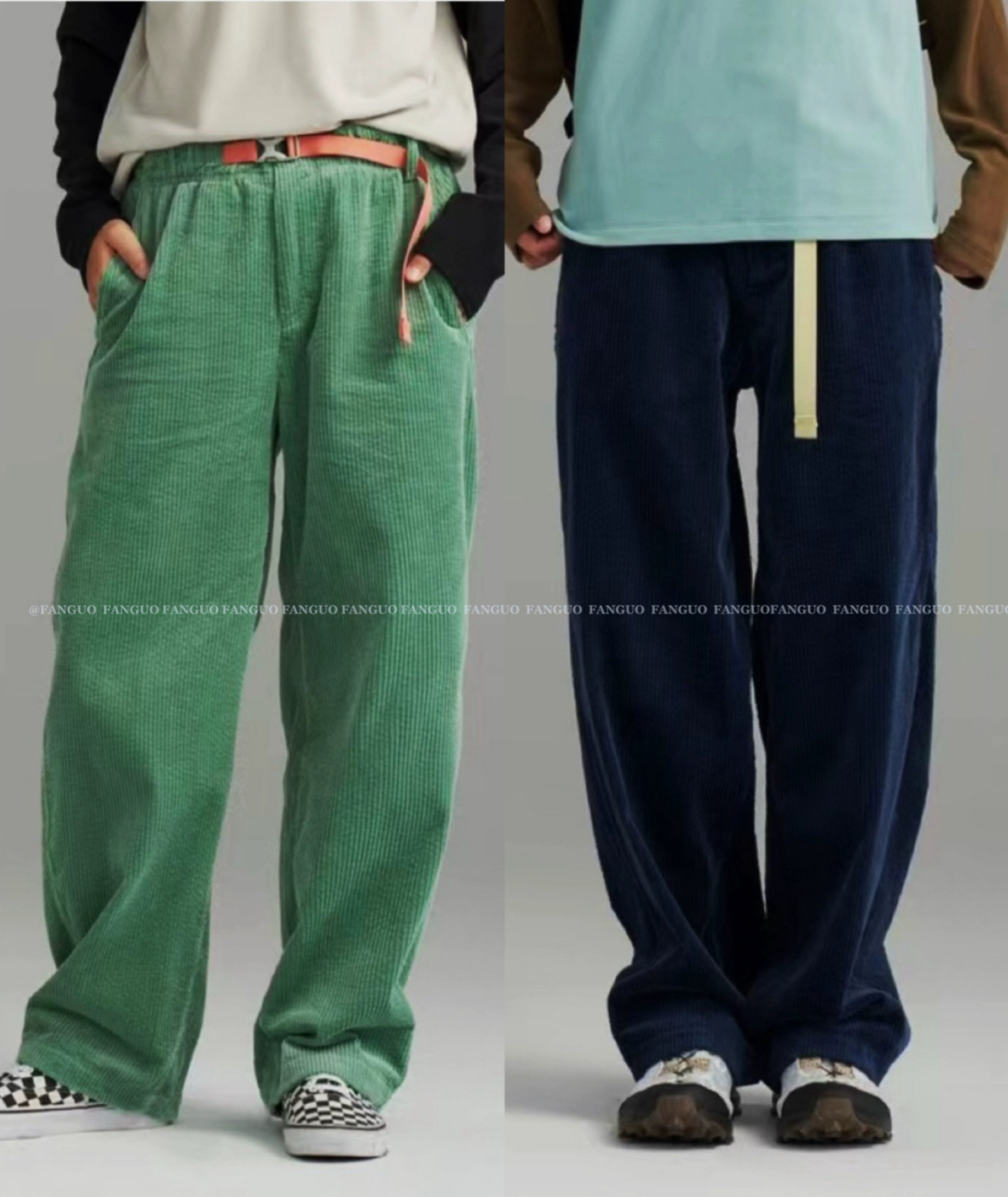 安家！爱惨！全棉水洗 户外机能宽松灯芯绒休闲裤女 2024春夏新款