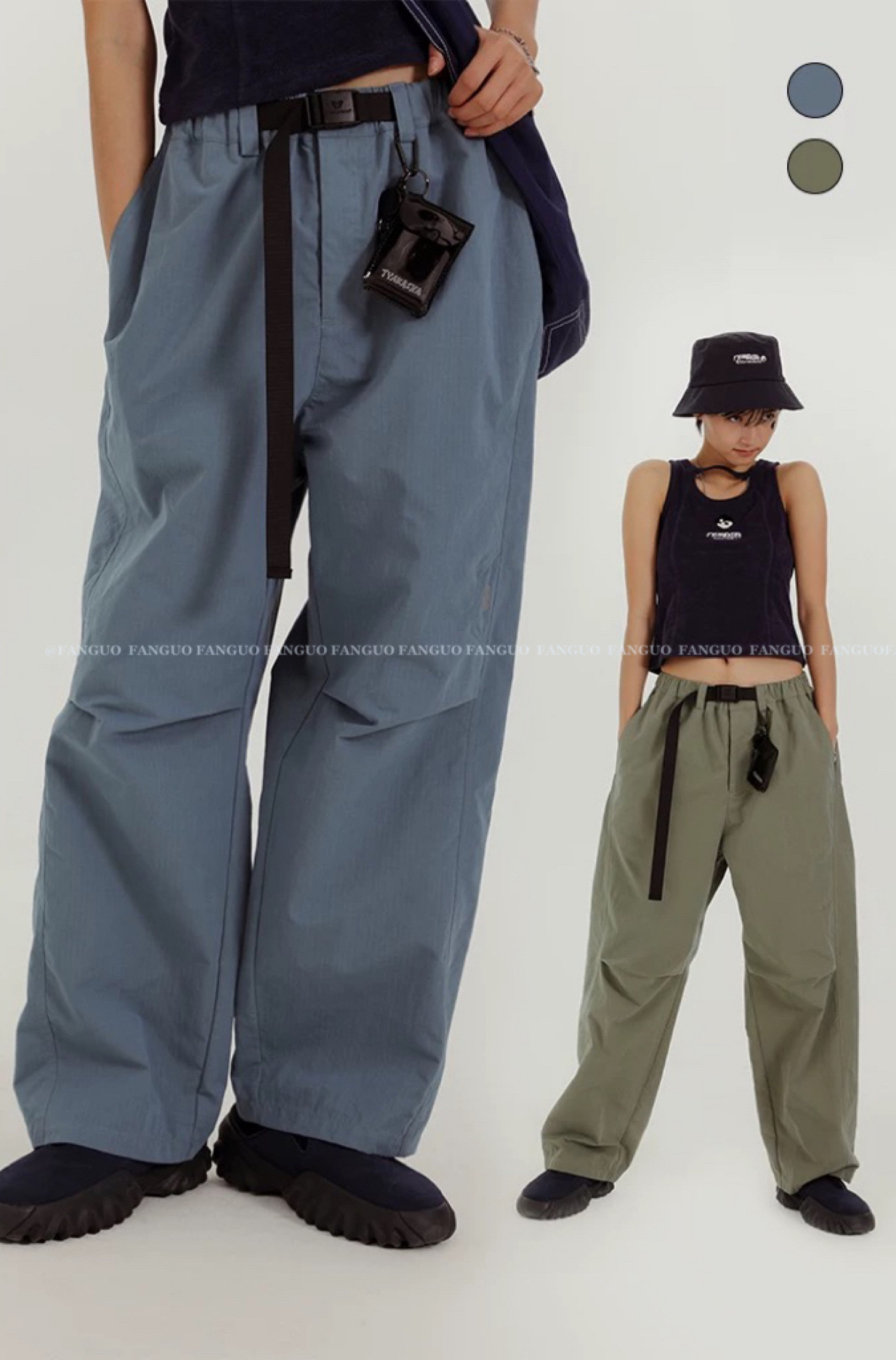 ta*塔*沙同款!男女款情侣工装裤山系户外休闲速干裤伞兵裤女