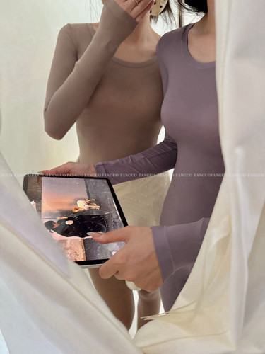 chao薄！小弹簧！逆天弹力裸感亲肤隐形衣保暖内衣套装女