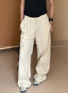 【韩国原厂】steta*ent 又飒又酷空气感伞兵裤束脚工装裤休闲裤女