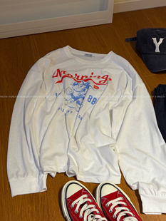 visua*巨好穿！美式复古米老鼠 冰爽亚麻竹节棉长袖T恤防晒衫包邮