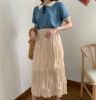 Dongguk door.Ultra-fire ins Wind pressure pleated skirt Chiffon Dress Pendulum Elegant skirt 2109 new pattern