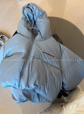 韩国Rest* 高街范儿 巨保暖 休闲短款90绒白鸭绒羽绒服外套女