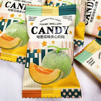 彩虹日记哈密瓜味巧克力夹心奶糖