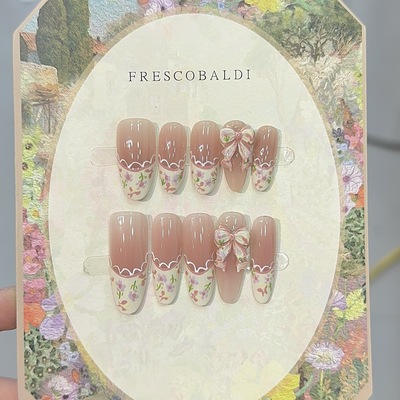 SnowNail法式碎花纯欲穿戴甲