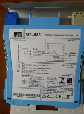 伊顿 MTL5531振动探头隔离栅，原装进口  MTL原装全新保证 正品