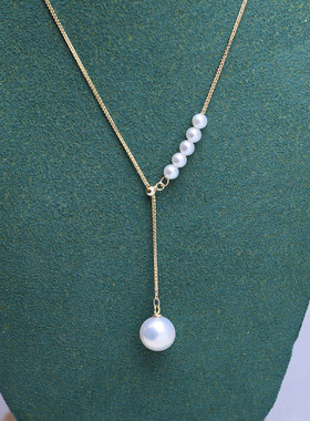 淡水珍珠吊坠项链S925银