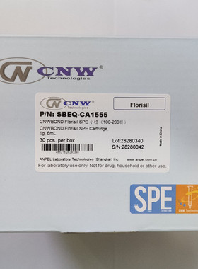 SBEQ-CA1555   CNWBOND Florisil SPE 小柱（100-200目） CNW
