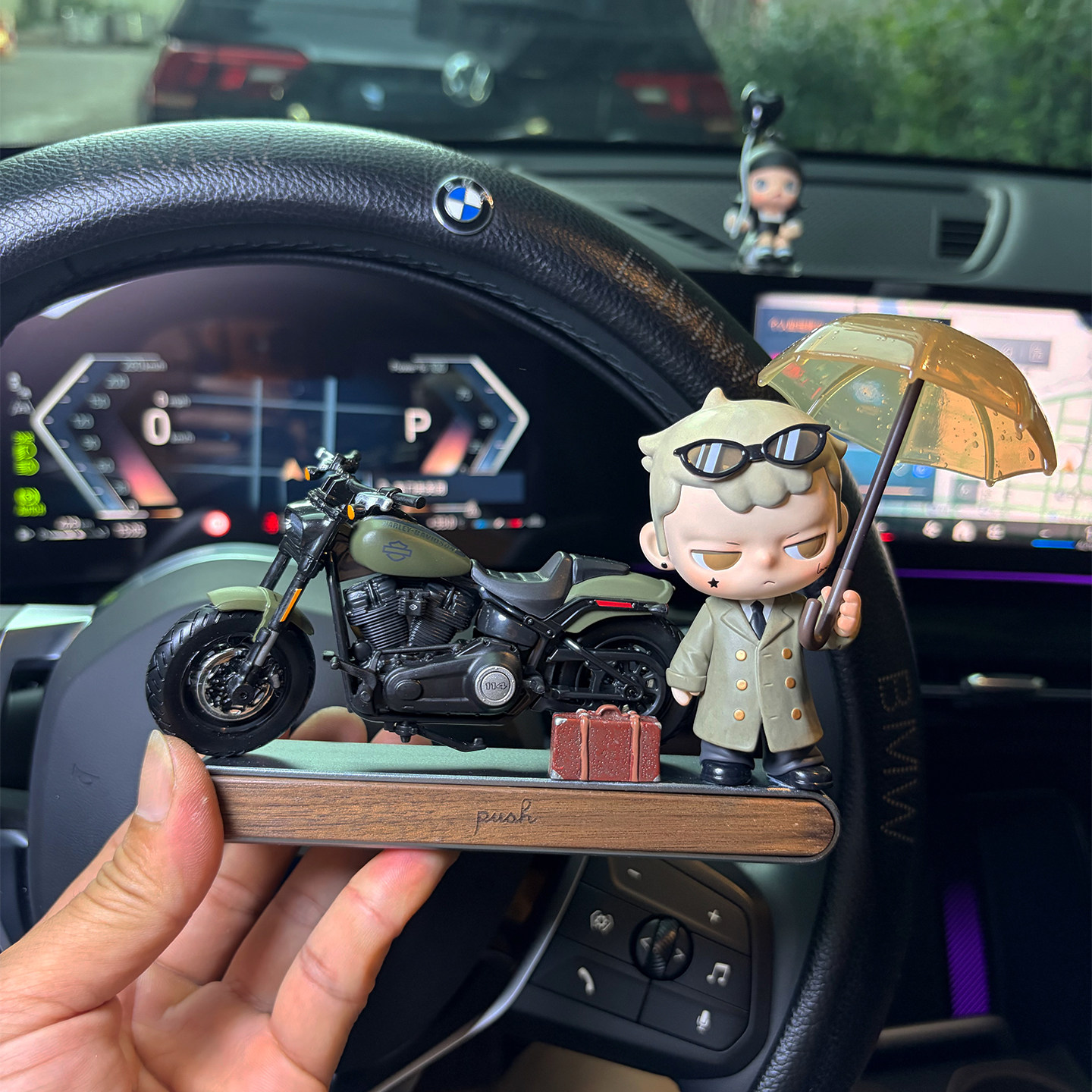 泡泡玛特Kubo爱的定格挪车牌