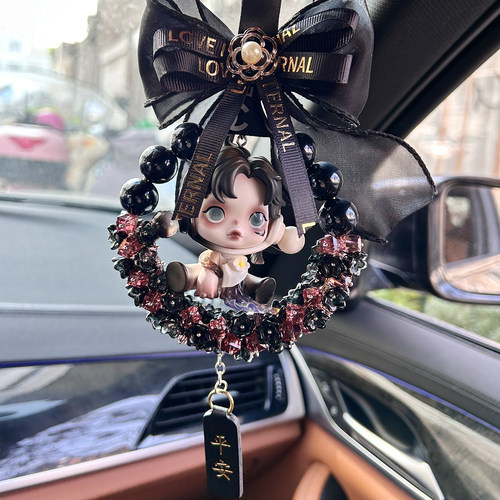 泡泡玛特sp墨梅车载装饰diy挂件