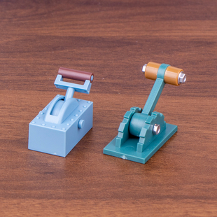 日本扭蛋拆蛋 紧急制动开关模型摆件 1/12娃娃屋模型