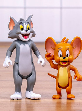 清秀文创 猫和老鼠桌面摆件Tom and Jerry卡通玩偶外贸散货玩具
