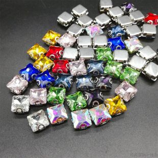 Халуун борлуулалттай 8мм10мм дөрвөлжин шилэн өрөмдлөгийн D сарвууны эсрэг гар оёдлын өрмийн захтай хувцас гутал, малгай DIY гараар хийсэн ирмэгийн материал