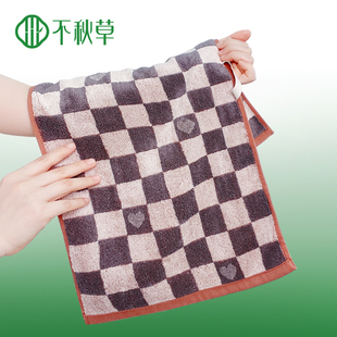 中号竹纤维毛巾30x60洗脸巾棉儿童吸水柔软复古风成人通用抗菌A类