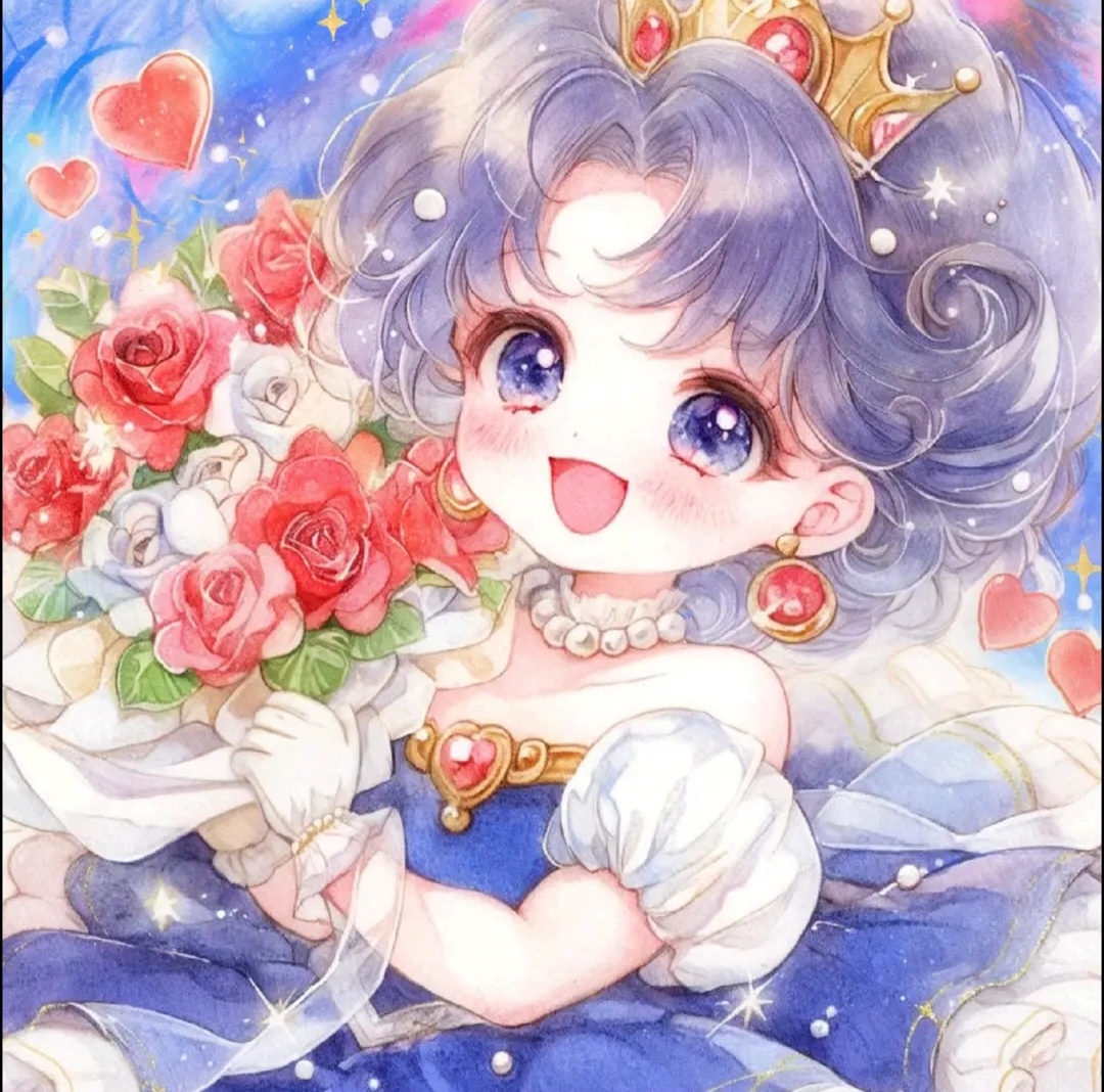 新疆长绒棉*捧花美少女60*60十字绣（精准印花）