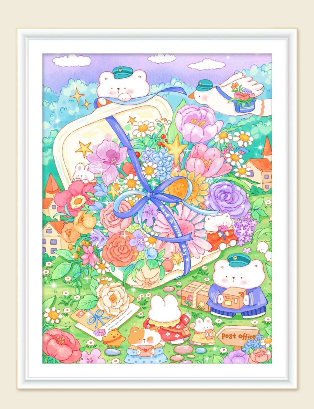 JH邮寄美好 100*75四股线绣 51色金丝布