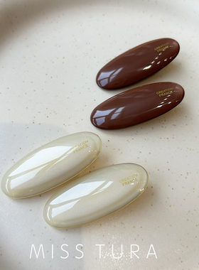 Miss Tura韩国进口椭圆形鸭嘴夹侧边发夹刘海夹碎发夹