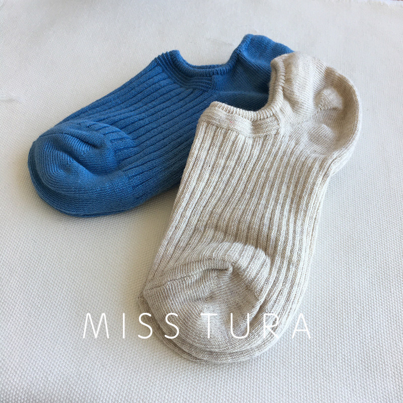 Miss Tura韩国进口好穿不掉根质感隐形袜糖果色纯色船袜