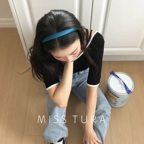 MissTura韩国布艺窄边束发头箍