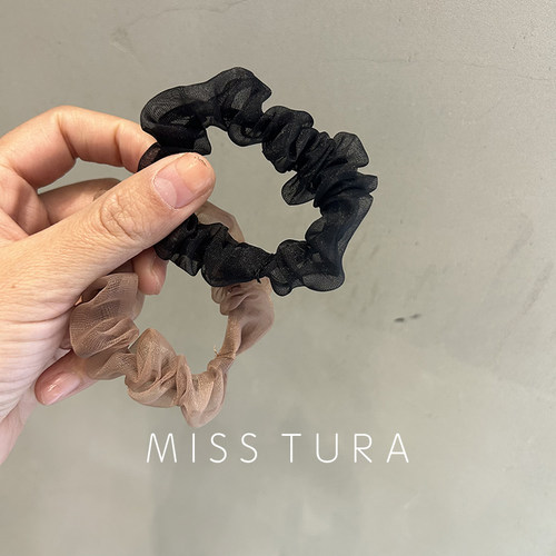 MissTura韩国高级感欧根纱发圈