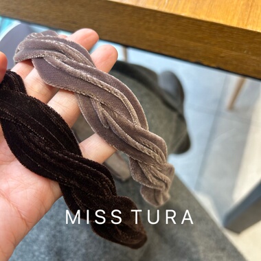 Miss Tura韩国进口质感丝绒发箍简约气质头箍减龄发饰