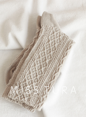 Miss Tura韩国进口  特别好穿 新款麻花堆堆袜