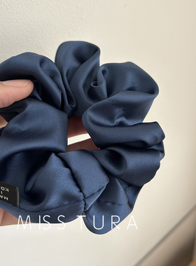 Miss Tura韩国进口质感缎面束发扎马尾大肠发圈