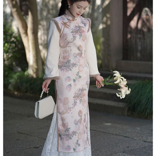 旗袍内衬裙白色蕾丝万能打底裙旗袍专用衬裙夏季新款国风半身裙