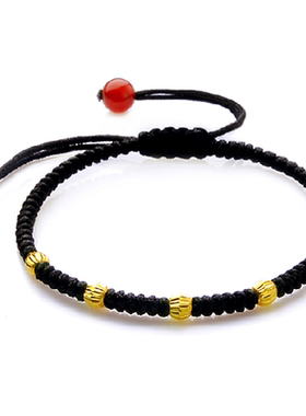 手链转运珠金刚结情侣本命年红绳