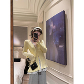 现货3折 咖喱汤汤TGL 春日套组 纯棉针织开衫 挂脖吊带两件套