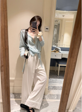 【现货4折】咖喱汤汤TGL【叠穿好裤】棉麻薄款直筒阔腿休闲裤女