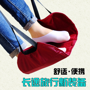 长途飞机充气脚垫足踏坐火车汽车睡觉枕出差旅行垫腿歇脚睡觉神器