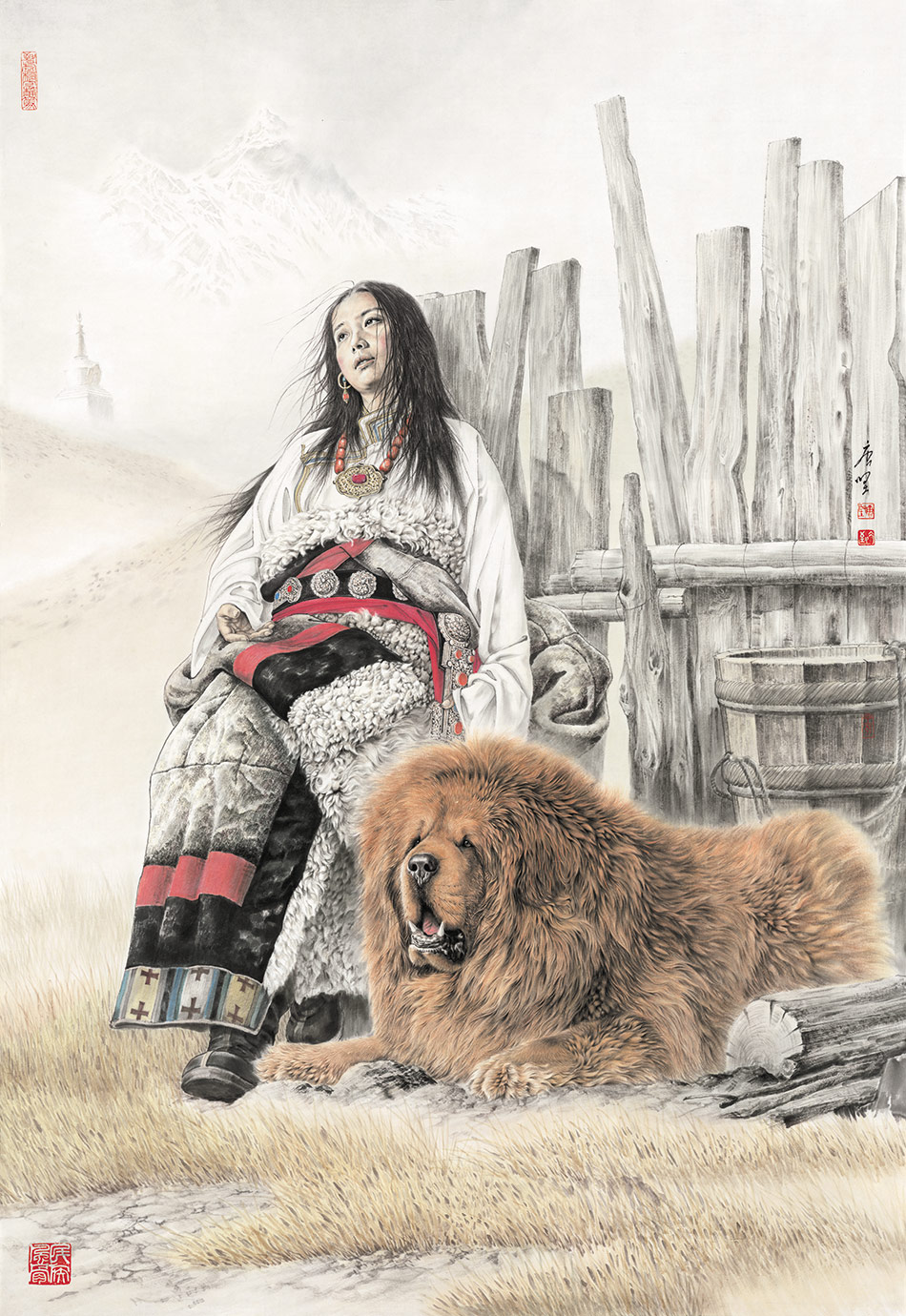 工笔画狗价格 工笔画狗图片 星期三 工笔画狗价格 工笔画狗图片 星期三