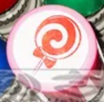 1厘米直径红色棒棒糖印章