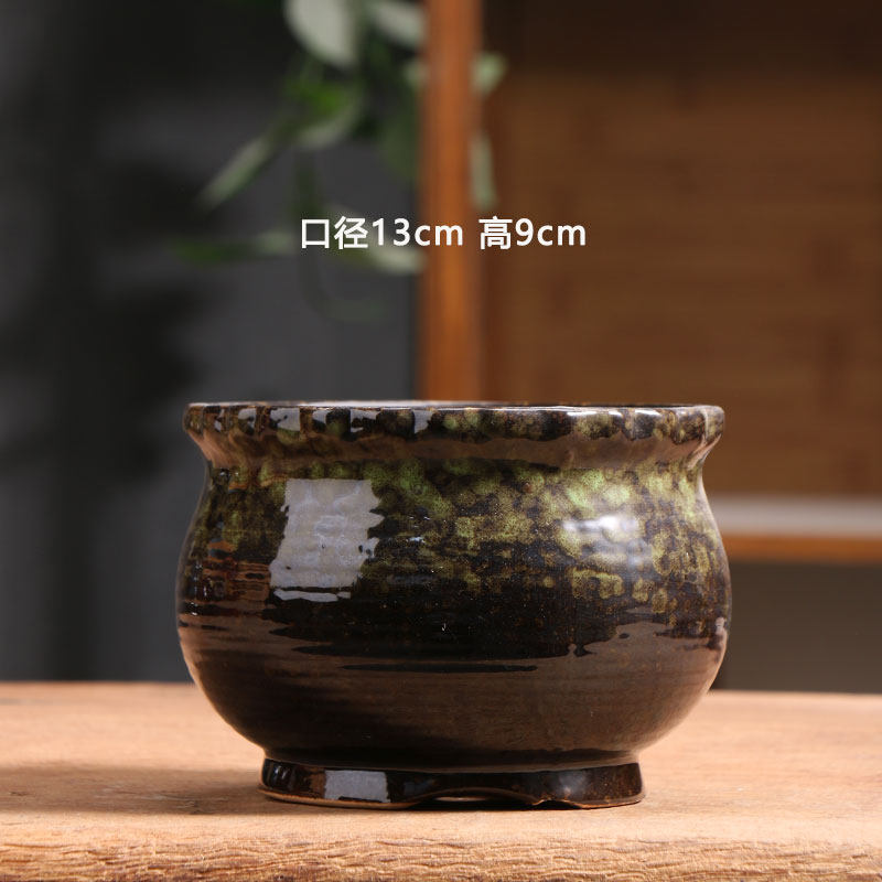 群生多肉花盆陶瓷家用粗陶透气陶盆大口径陶土盆绿植花盘特价清仓
